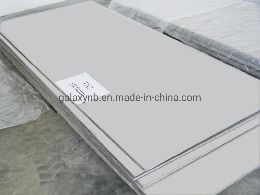 Wide ASTM B265 Gr1 Pure Cold-Rolled Titanium Plate for Heat Exchanger