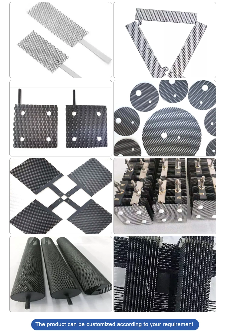 Gr. 1 Grade1 Platinized Titanium Expanded Metal Mesh Anode for Swimming Pool